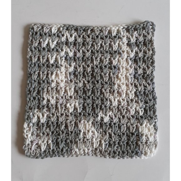 Set of 3  dish cloths grey white melange - Picture 6 of 7